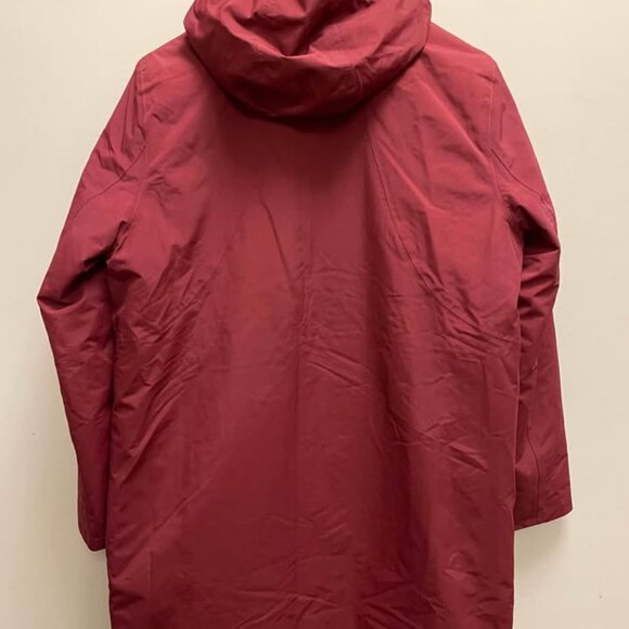 Lands’ End Squall 3 in 1 Waterproof Winter Long Coat Rich Burgundy Women’s size - Picture 6 of 10